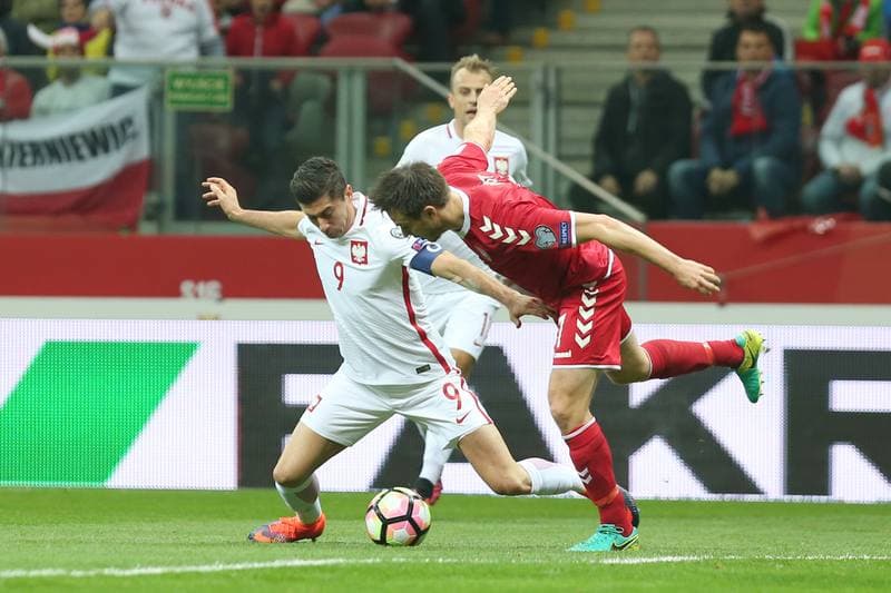 Football. World Cup Qualifiers. Poland - Denmark. 08.10.2016
