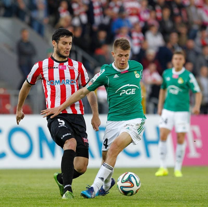 Football. T-Mobile Ekstraklasa. Cracovia Krakow - GKS Belchatow. 10.05.2015