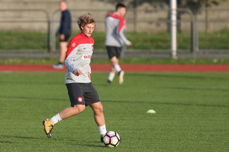 Football. Poland U19. Training. 02.10.2017