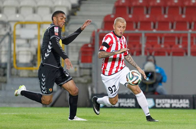 Football. T-Mobile Ekstraklasa. Cracovia Krakow - Korona Kielce. 22.05.2015
