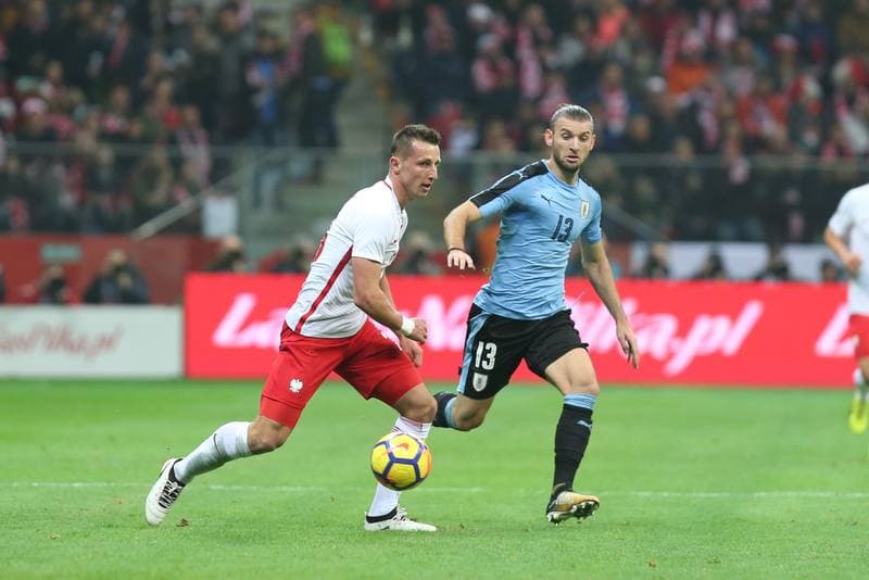 Football. International Friendly. Poland - Uruguay. 10.11.2017