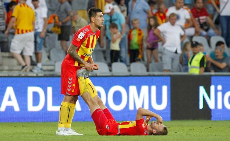 Football. PKO BP Ekstraklasa. Korona Kielce - Cracovia Krakow. 14.08.2015