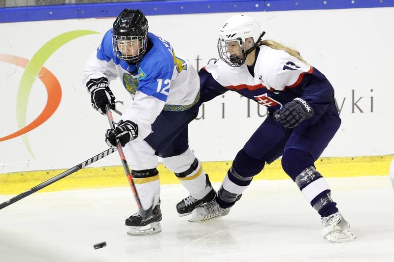 Ice Hockey. Women's World Championship. Kazakhstan - Slovakia. 12.04.2017