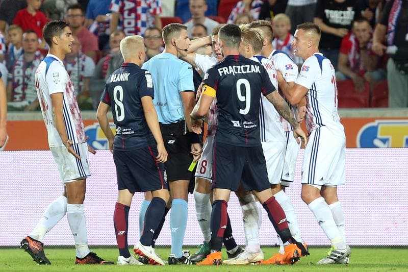 Football. Lotto Ekstraklasa. Gornik Zabrze - Pogon Szczecin. 31.08.2018