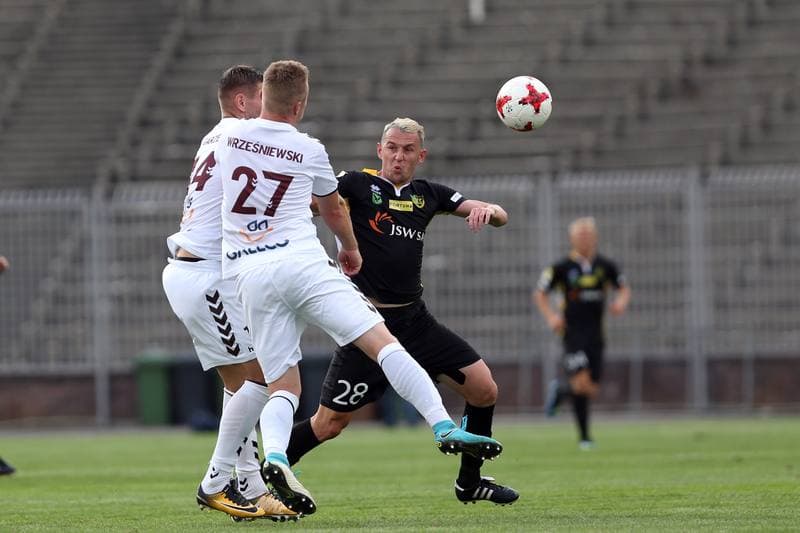 Football. Fortuna I Liga. GKS 1962 Jastrzebie - Garbarnia Krakow. 15.09.2018
