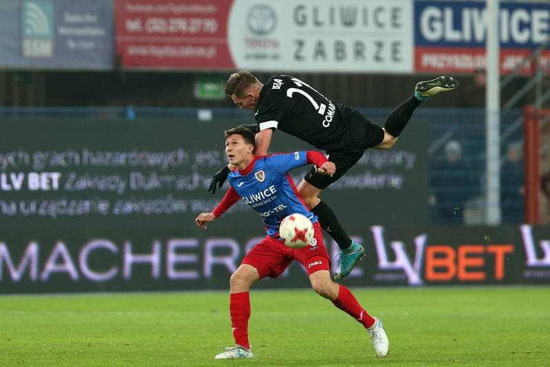 Football. Lotto Ekstraklasa. Piast Gliwice - Cracovia Krakow. 18.11.2017