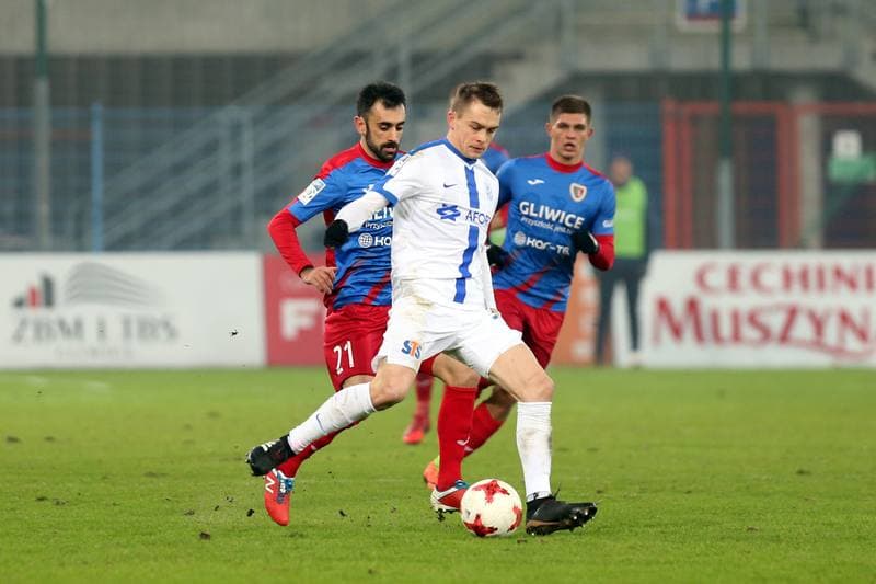 Football. Lotto Ekstraklasa. Piast Gliwice - Lech Poznan. 03.12.2017