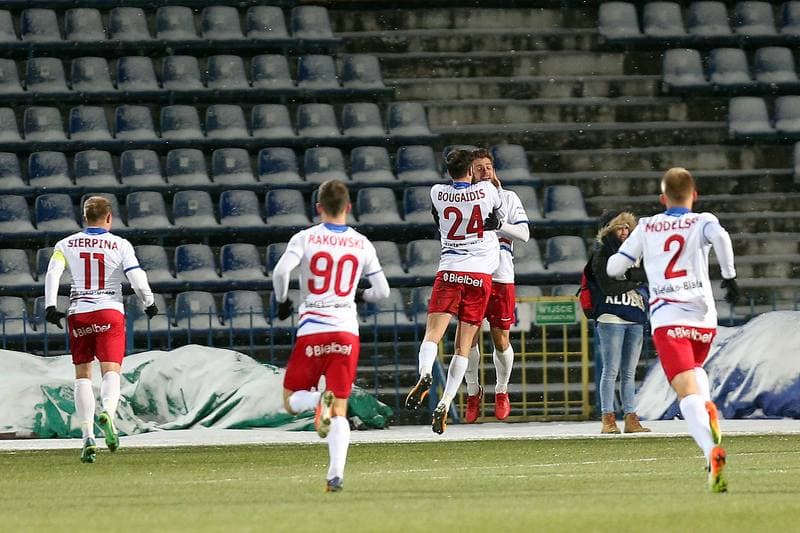 Football. Nice I Liga. Ruch Chorzow - Podbeskidzie Bielsko-Biala. 17.03.2018