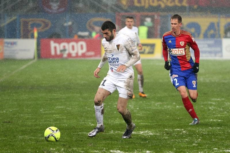 Football. Ekstraklasa. Piast Gliwice - Pogon Szczecin. 19.02.2016
