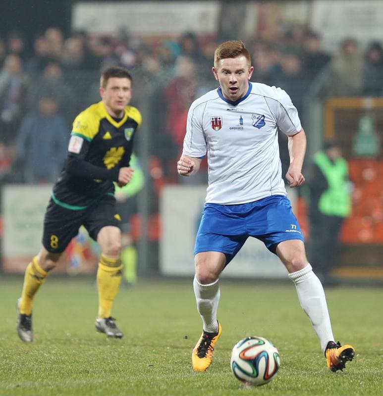 Football. I Liga. MKS Kluczbork - GKS Katowice. 12.03.2016