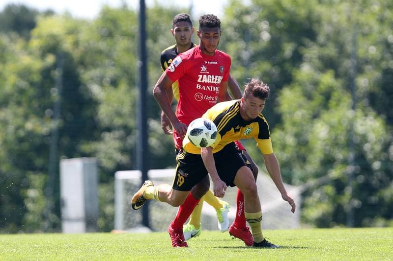 Football. Sparing. Zaglebie Sosnowiec - MFK Karvina. 04.07.2018