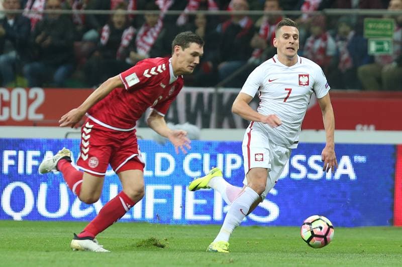 Football. World Cup Qualifiers. Poland - Denmark. 08.10.2016
