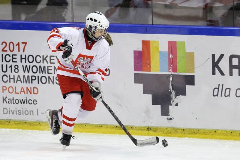 Ice Hockey. U18 Women's World Championship. Poland - Italy. 12.01.2017
