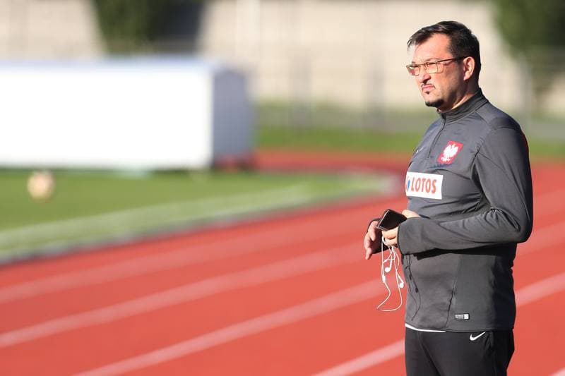 Football. Poland U19. Training. 02.10.2017