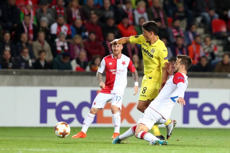 Football. UEFA Europa League. Slavia Prague - Villarreal CF. 02.11.2017