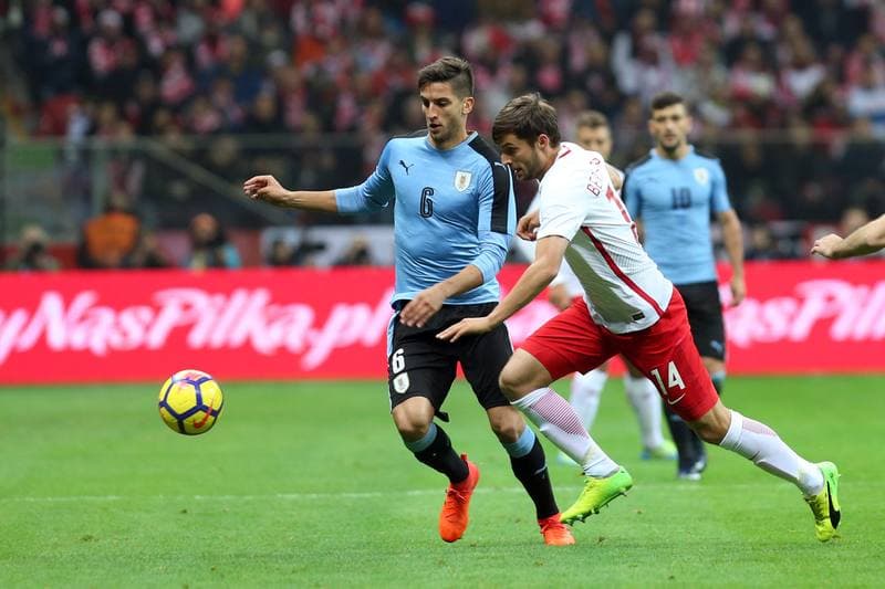 Football. International Friendly. Poland - Uruguay. 10.11.2017