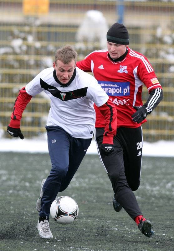 Football. Tychy Sparing. GKS Tychy - Podbeskidzie Bielsko-Biala. 19.01.2013
