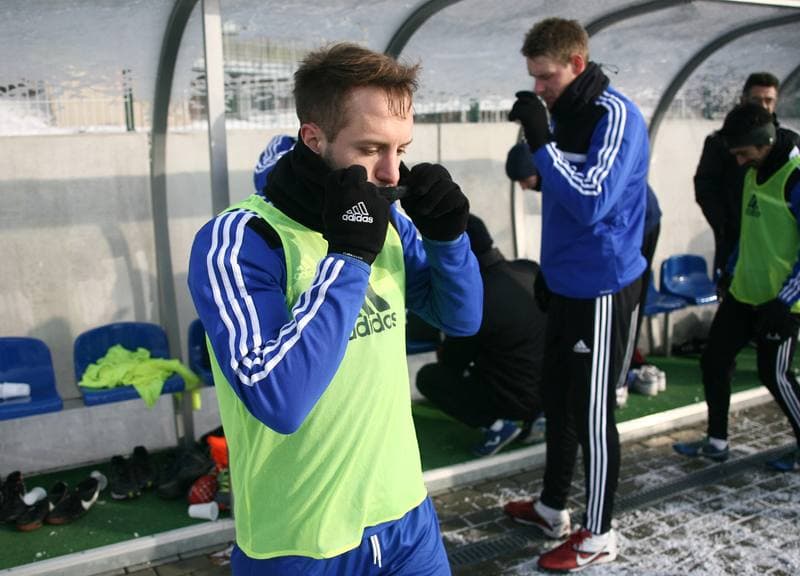 Football. Piast Gliwice. Training. 08.01.2015