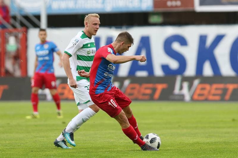 Football. Lotto Ekstraklasa. Piast Gliwice - Lechia Gdansk. 08.05.2018