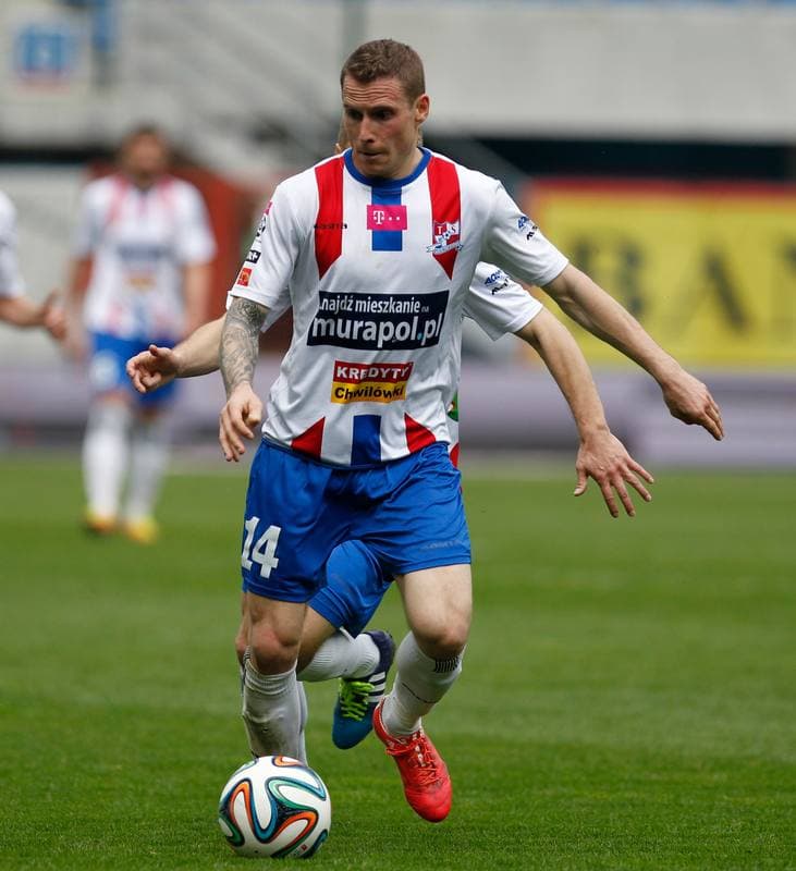 Football. T-Mobile Ekstraklasa. Piast Gliwice - Podbeskidzie Bielsko Biala. 26.04.2015