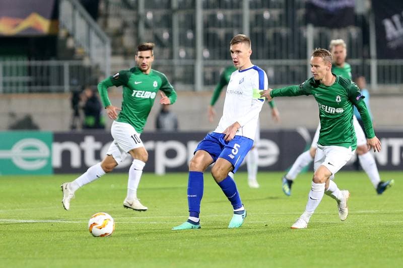 Football. UEFA Europa League. FK Jablonec - Dynamo Kyiv. 04.10.2018