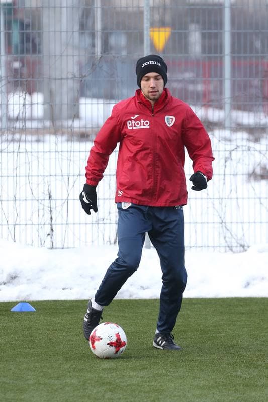 Football. Piast Gliwice. Training. 02.02.2017