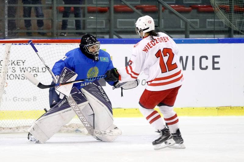 Ice Hockey. Women's World Championship. Kazakhstan - Poland. 09.04.2017