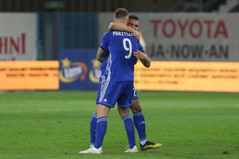 Football. Lotto Ekstraklasa. Piast Gliwice - Cracovia Krakow. 26.04.2019