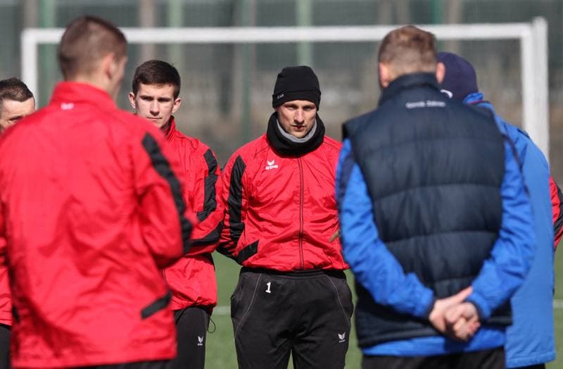 Football. Gornik Zabrze. Training. 05.03.2012