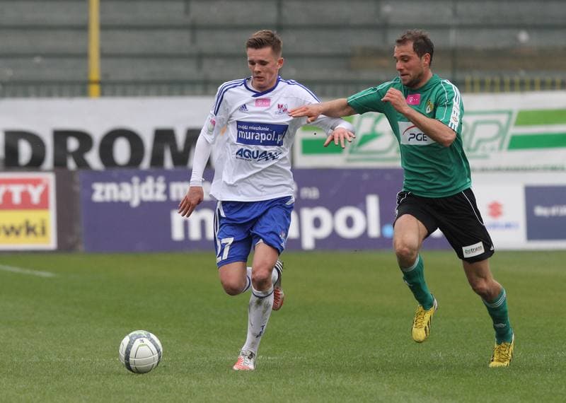 Football. T-Mobile Ekstraklasa. Podbeskidzie Bielsko-Biala - GKS Belchatow. 20.04.2013