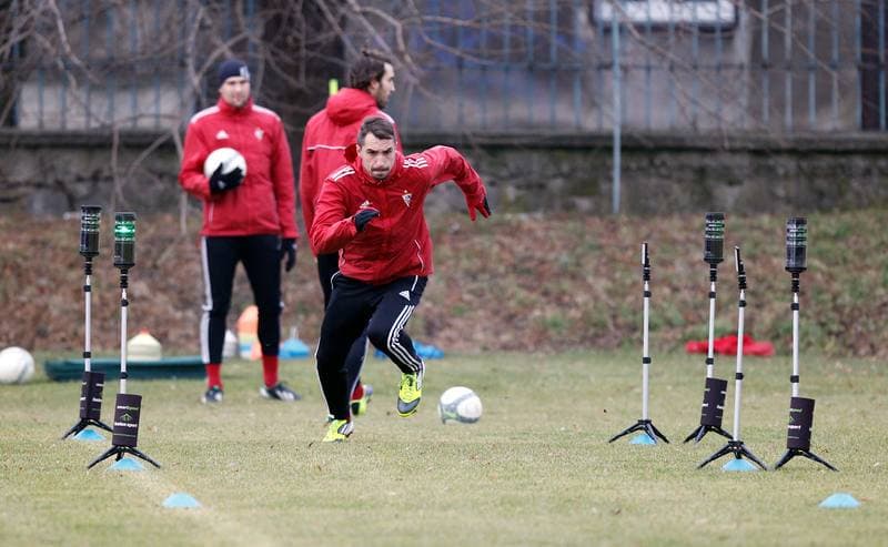 Football. Gornik Zabrze. Training. 08.01.2014