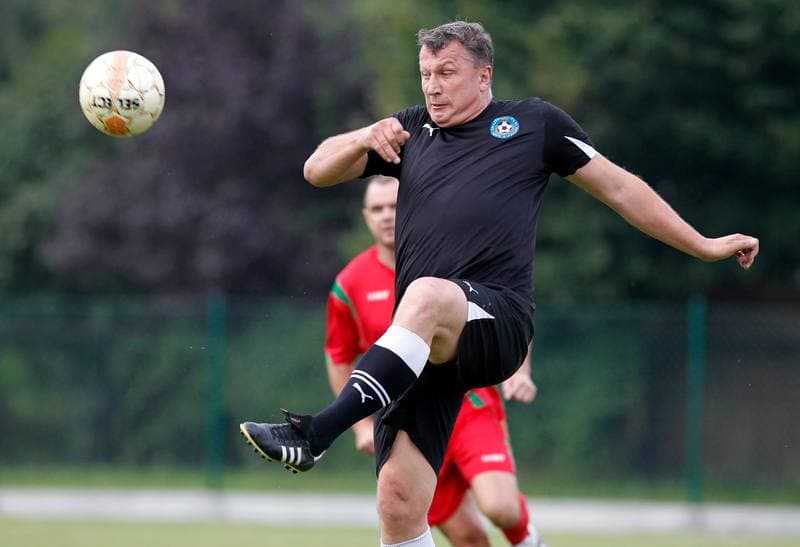 Football. Friendly Match. Strazak Mikolow - Reprezentacja Slaska Oldboyow. 09.09.2014