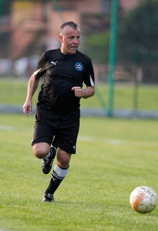 Football. Friendly Match. Strazak Mikolow - Reprezentacja Slaska Oldboyow. 09.09.2014