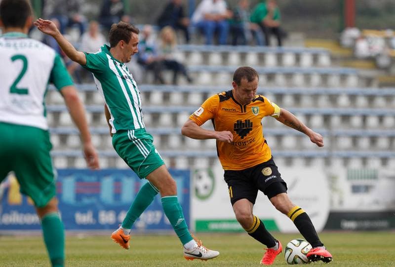 Football. I Liga. Olimpia Grudziadz - GKS Katowice. 11.10.2014