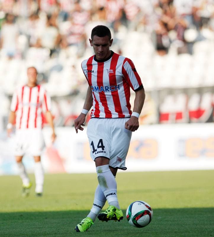 Football. T-Mobile Ekstraklasa. Cracovia Krakow - Piast Gliwice. 13.03.2015