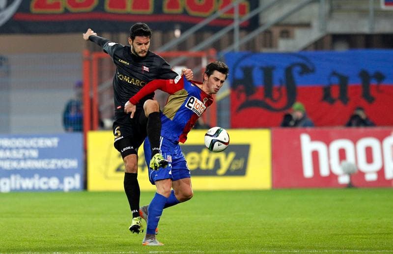 Football. PKO BP Ekstraklasa. Piast Gliwice - Cracovia Krakow. 05.12.2015