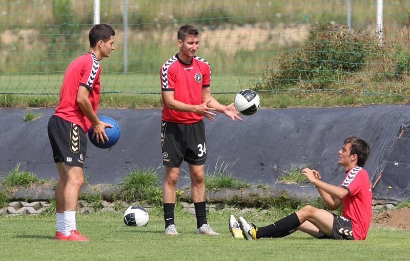 Football. Polonia Warszawa. Training. 14.07.2011
