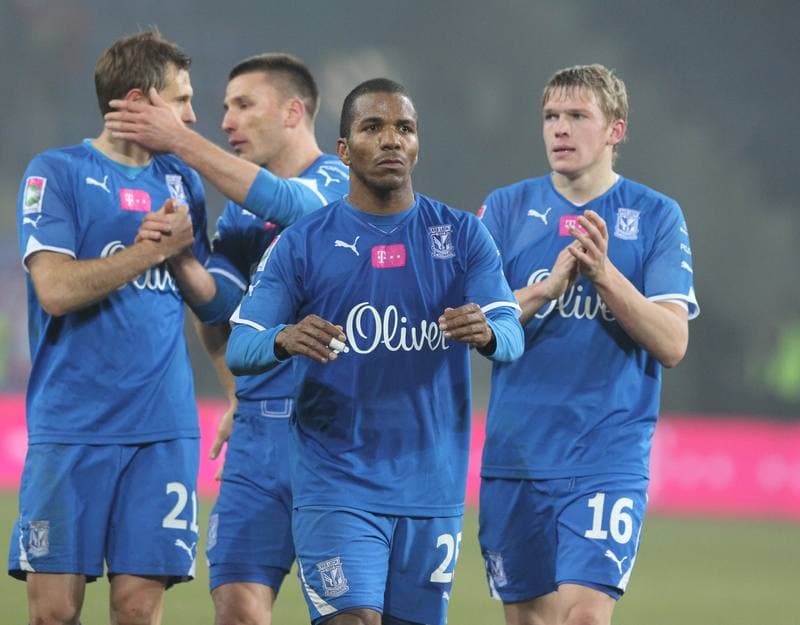 Football. T-Mobile Ekstraklasa. Wisla Krakow - Lech Poznan. 09.03.2012