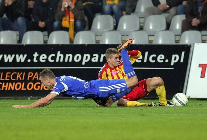 Football. T-Mobile Ekstraklasa. Korona Kielce - Ruch Chorzow. 17.04.2015