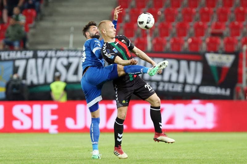 Football. Nice I Liga. GKS Tychy - Miedz Legnica. 04.05.2018