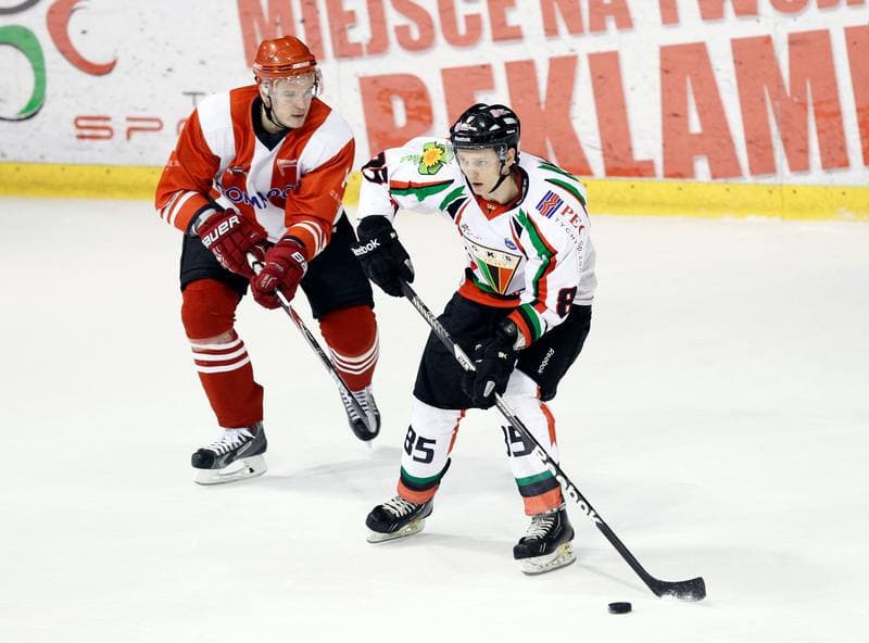 Ice Hockey. Polska Hokej Liga. GKS Tychy - Comarch Cracovia Krakow. 19.01.2014