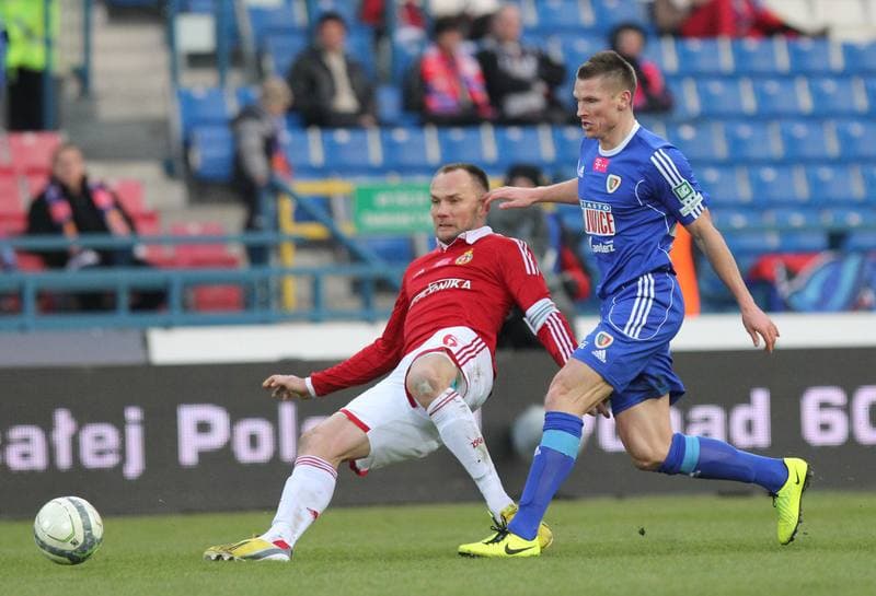 Football. T-mobile Ekstraklasa. Wisla Krakow - Piast Gliwice. 07.04.2013