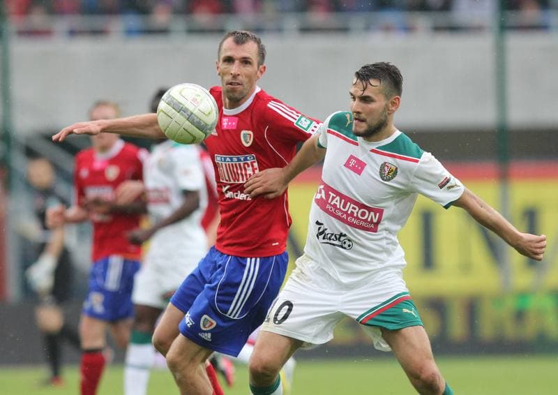Football. T-Mobile Ekstraklasa. Piast Gliwice - Slask Wroclaw. 12.05.2013