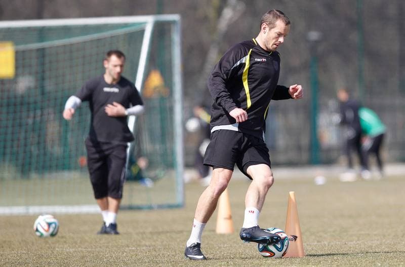 Football. GKS Katowice. Training. 15.01.2015
