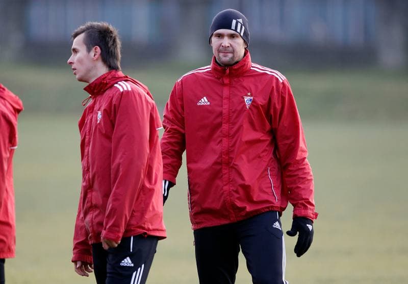 Football. Gornik Zabrze. Training. 08.01.2014