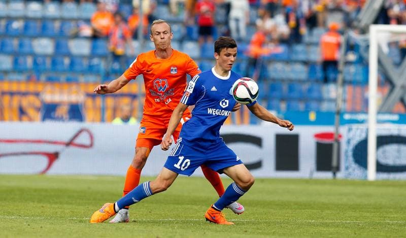 Football. PKO BP Ekstraklasa. Ruch Chorzow - Termalica Bruk-Bet Nieciecza. 22.08.2015