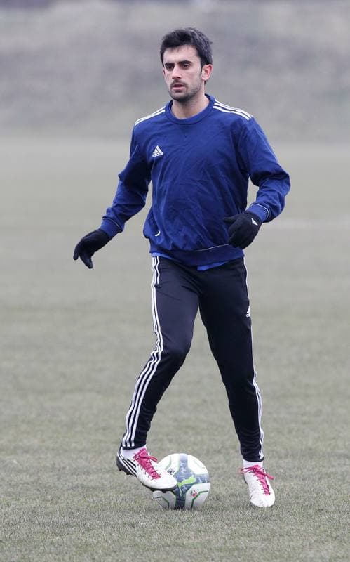 Football. Piast Gliwice. Training. 06.02.2014
