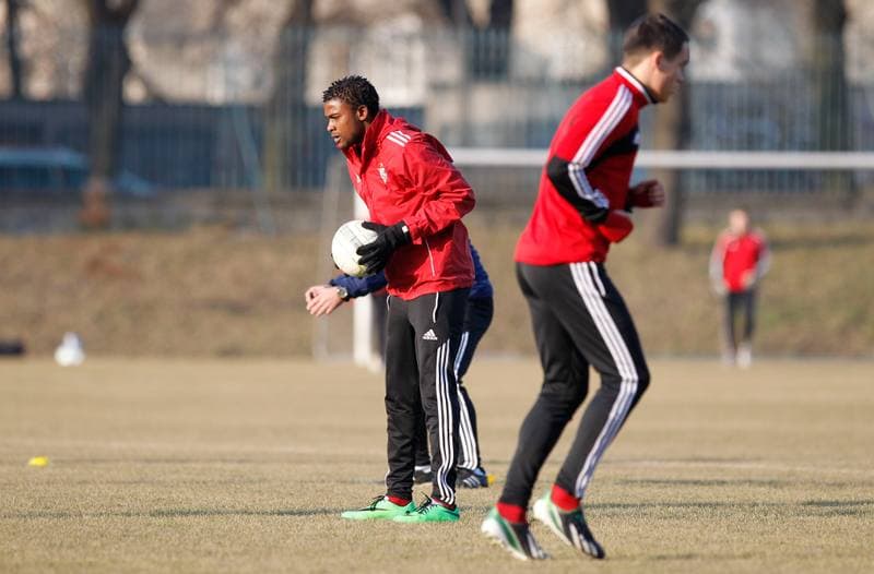 Football. Gornik Zabrze. Training. 12.11.2013