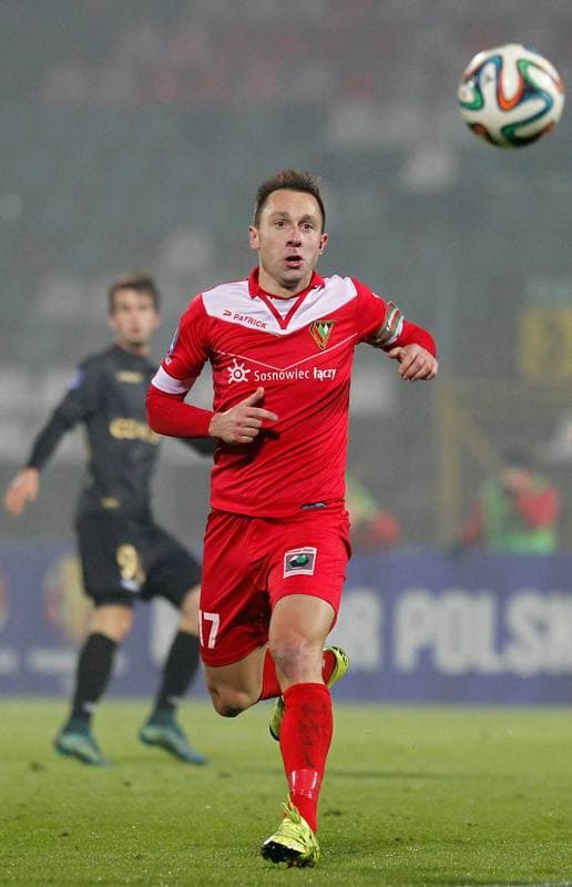 Football. Polish Cup. Zaglebie Sosnowiec - Cracovia Krakow. 27.10.2015