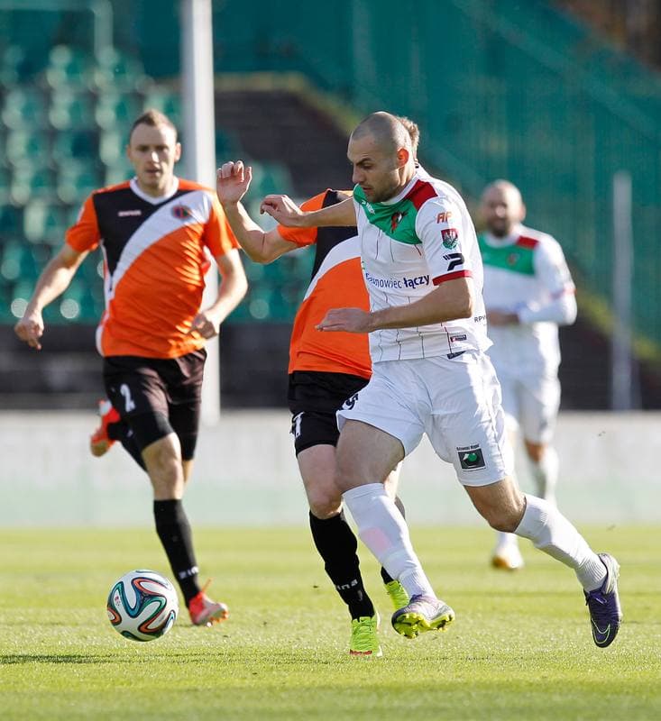 Football. Polish First League. Zaglebie Sosnowiec - Chrobry Glogow. 08.11.2015